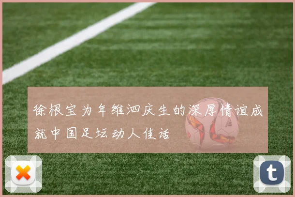 徐根宝为年维泗庆生的深厚情谊成就中国足坛动人佳话